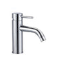 Chrome classic single-hole faucet with pop-up