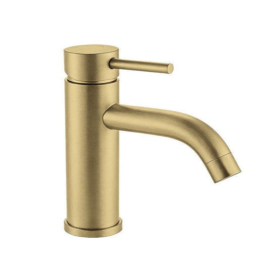 Satin Gold Single-hole Bathroom Sink Faucet