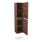 24" Dark walnut finish floor vanity set with top