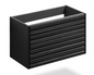 32" black wall-mount vanity