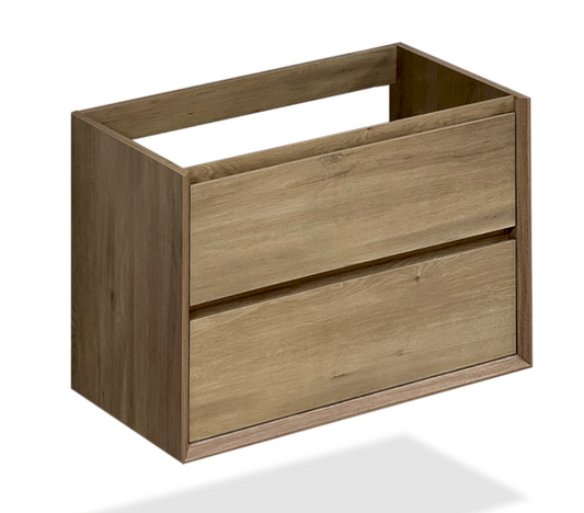 30" Light Wood Finish Wall-Mount Vanity