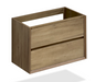 30" Light Wood Finish Wall-Mount Vanity