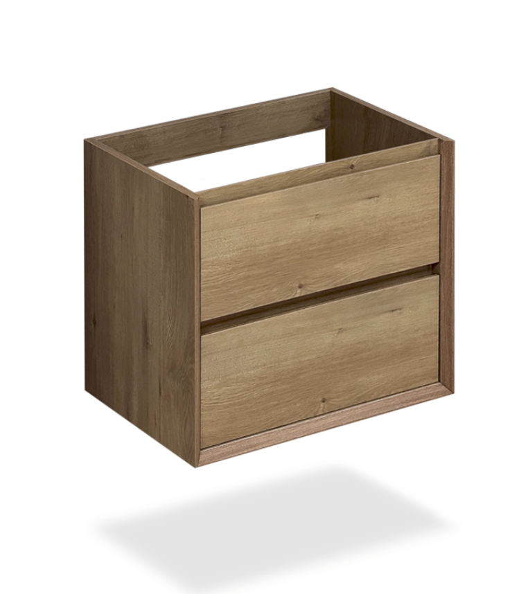 24" Light Wood Finish Wall-Mount Vanity