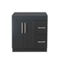 30" Dark grey floor vanity with 2 doors and 2 drawers